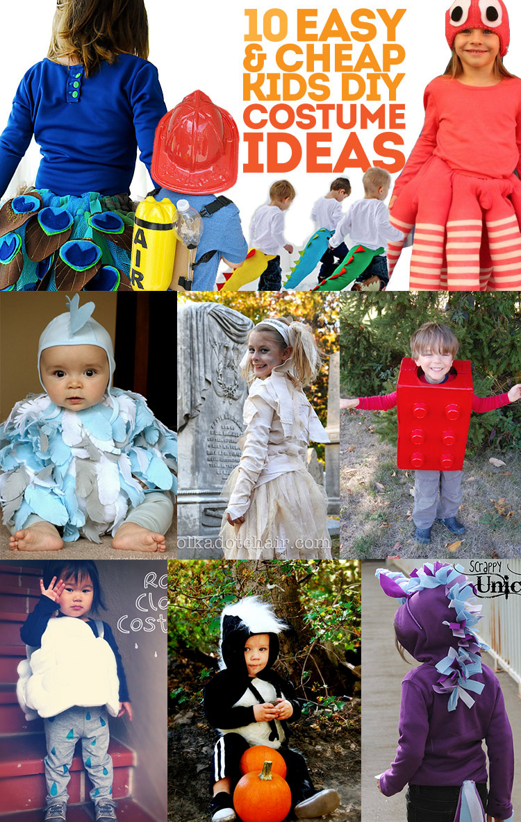 10 super easy and super inexpensive kids costume ideas -- the octopus is so clever!