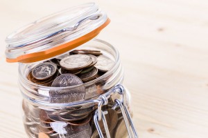 Start a "change for change" jar!