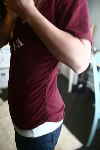 Boxy tee refashion AFTER