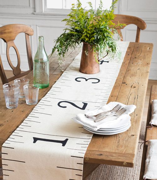 Table runner ruler