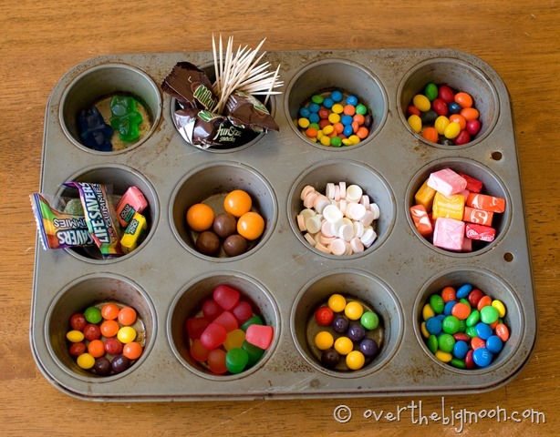 Save halloween candy for gingerbread houses!