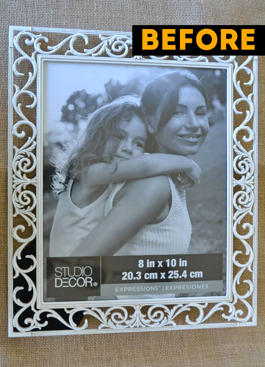 Framed Chalkboard DIY BEFORE