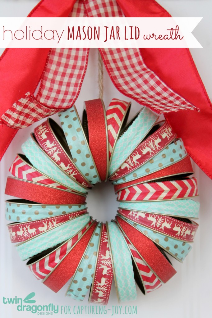 Mason Jar Lid Wreath