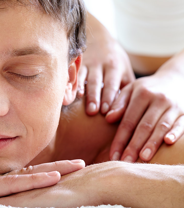 At home date night ideas - couple's massage - read more in the post on Bite Sized Biggie!