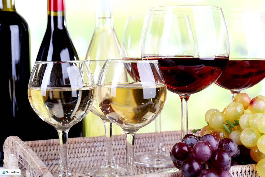 At home date night ideas - wine or beer tasting - read more in the post on Bite Sized Biggie!