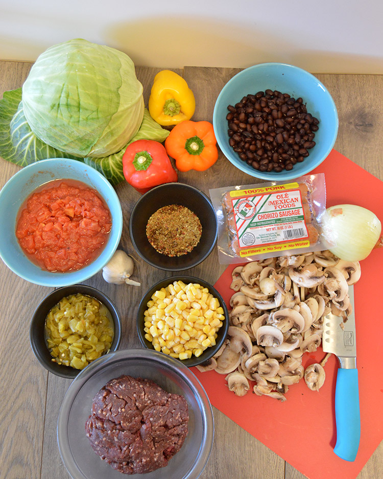 Mexican Cabbage Recipe ingredients