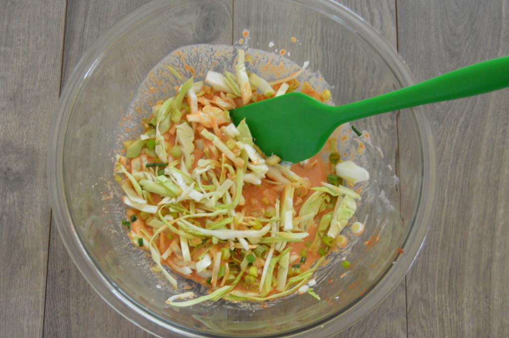 cabbage tossed in sauce