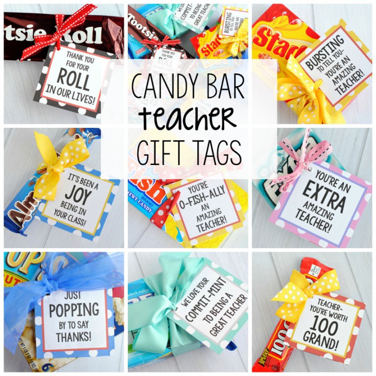 Teacher treat printable gift tags