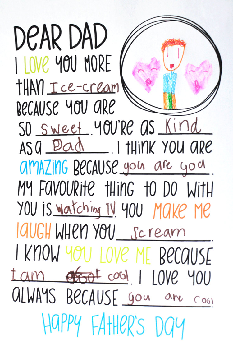 Father's Day free printable