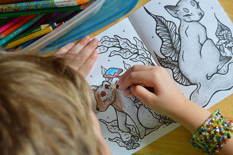 Nature coloring book